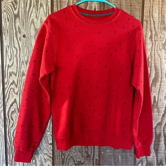 Strawberry All over Print Sweatshirt Size Small 🍓 - Picture 1 of 3